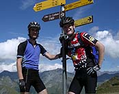 mountain bike guides on the tour du mont blanc